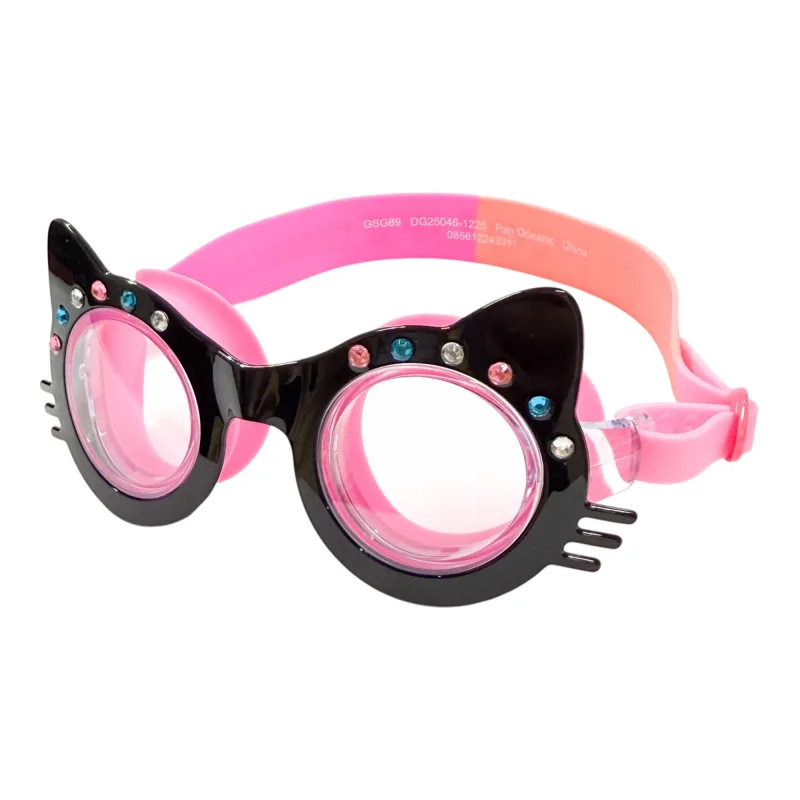 Rhinestone Cat Black
